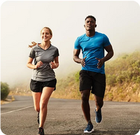 Couple jogging